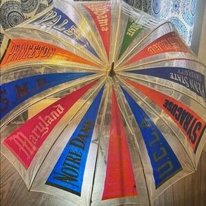 Colorful University Logo Umbrella